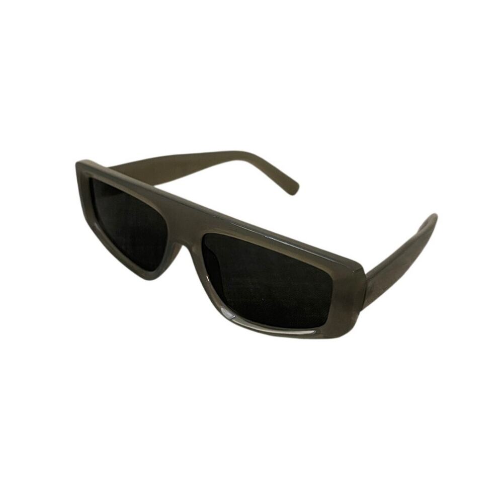 New Mens Polarized Rectangular Green Sunglasses